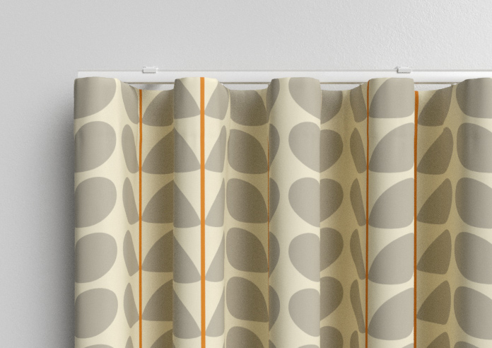 Orla Kiely Two Colour Stem, Warm Grey - Made to Measure Curtains - Image 13